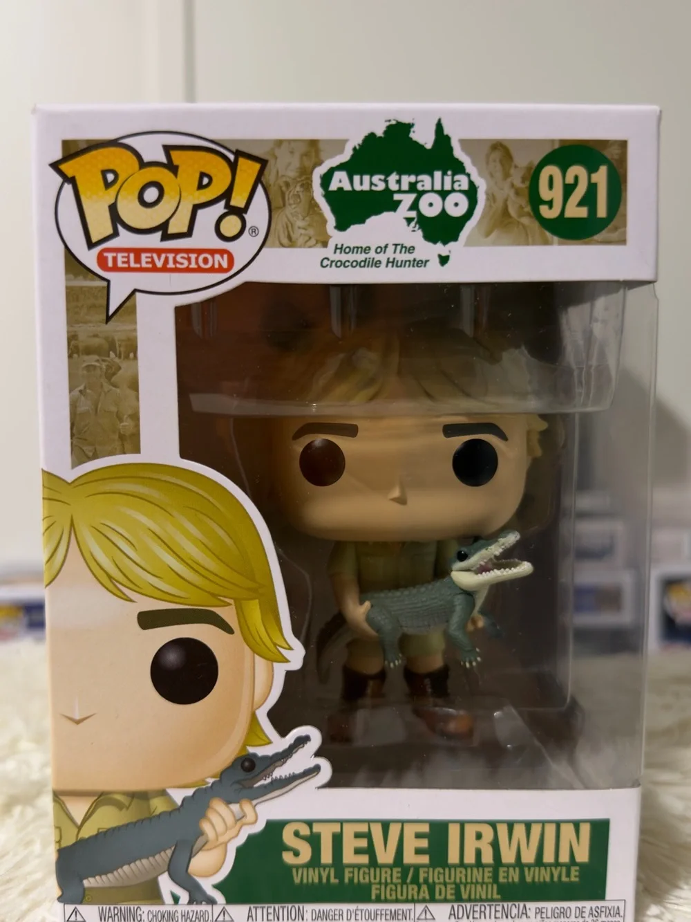 Funko POP! Steve Irwin Vinyl Figure with Green Crocodile